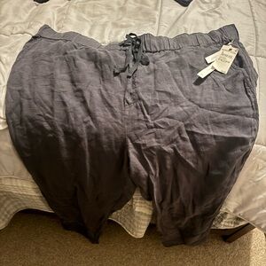 Nordstrom Charcoal Gray linen pants